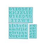 O'Creme Silicone Fondant Mold Set, Alphabet and Numbers