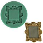 O'Creme Silicone Fondant Mold, Vintage Square Frame
