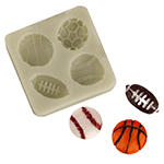 O'Creme Silicone Sports Balls Fondant Mold