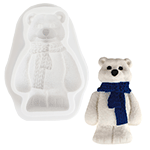 O'Creme Silicone Winter Teddy Bear Fondant Mold