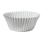 O'Creme Silver Foil Cupcake Liners, 2" Diameter - Pack of 500