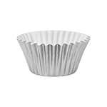 O'Creme Silver Mini Foil Cupcake Liner, 1.25" Diameter - Pack of 500