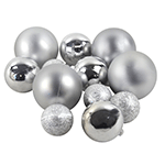 O'Creme Silver Plastic Cake Balls - Pack of 60