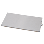 O'Creme Silver Rectangular Mini Board with Tab, 4" x 2.3" - Pack of 100