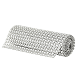 O'Creme Silver Rhinestone Wrap, 4-1/2" x 1 Yard