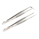 O'Creme Silver Stainless Steel Tweezers, Set of 2