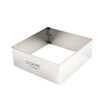 O'Creme Stainless Steel Square Cake Ring 4-3/4" x 1-3/4" High 
