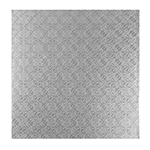 O'Creme Square Silver Cake Drum Board, 20 x 1/2 - Pack of 5