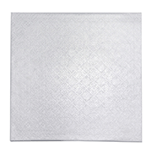 O'Creme Square White Cake Drum Boards, 24" x 24" - Pack of 5