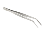 O'Creme Stainless Steel Curved Tip Tweezers, 8" 