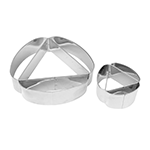 O'Creme Stainless Steel Hamantasch Cutters - Set of 2