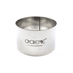 O'Creme Stainless Steel Round Cake Ring, 3" x 1-1/2" High