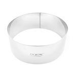 O'Creme Stainless Steel Round Cake Ring, 8" x 3" High