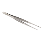 O'Creme Stainless Steel Straight Fine Tip Tweezers, 6.25