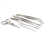 O'Creme Stainless Steel Tweezers, Set of 4 