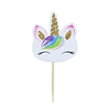 O'Creme Unicorn Cake Toppers, Pack of 24