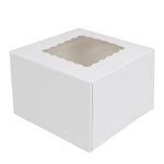 O'Creme White Cake Box with Window, 6
