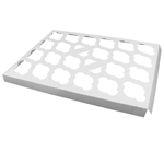 O'Creme White Cardboard Insert for Mini Cupcakes, 24 Cavities - Pack Of 100
