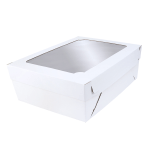 O'Creme White Half Size Cake Box with Window, 5