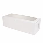 O'Creme White Log Box with Window, 17.25