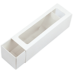 O'Creme White Macaron Box, 7" x 2" - Pack of 10