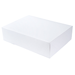 O'Creme White One Piece Cake Box, 19" x 14" x 5" - Pack of 5