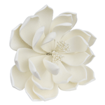 O'Creme White Queen of the Night Dahlia Gumpaste Flowers - Set of 3