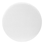 O'Creme White Round Corrugated Cake Board, 10" Dia. - Pack of 10