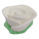 O'Creme White Royal Icing Roses, Set of 6