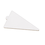 O'Creme White Triangle Mini Board with Tab, 4-7/8 x 3 - Pack of 100