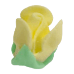 O'Creme Yellow Royal Icing Rosebuds, Set of 12