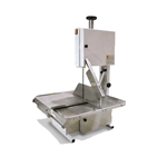 Omcan 10274 0.5 HP Tabletop Band Saw with Sliding Stainless Steel Table and 74" Blade