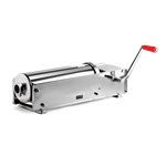 Omcan 13722 22 LB Capacity Horizontal Two-Speed Gear-Driven Sausage Stuffer - All Stainless Steel