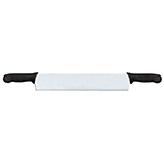 Omcan 15-1/2" Cheese Knife with Black Double Handles