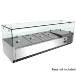 Omcan 40535 Refrigerated Topping Rail with 4 Pan Capacity