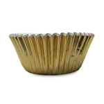 Gold-Foil Baking Cups, 2" Bottom x 1-1/4" High, Pack of 72