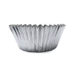 Silver-Foil Baking Cups, 2" Bottom x 1-1/4" High, Pack of 72