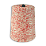 Packaging Twine, 4 ply. Red and White. 2lb. Cone, 3,360 Yards