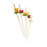 PacknWood Bamboo Flower Skewer, 4.7" - Case of 2000