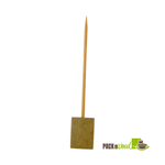Packnwood "BOOT" Single Prong Bamboo Skewer with Block End 5.9" - Case Of 480