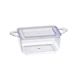 Packnwood "LOUKIA" Transparent Casserole Dish with Rigid Lid, 2 oz, 3.8" x 2" x 1.1", Case of 144