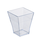 Packnwood "TAITI" Clear Square Cup, 2 oz, 1.7" x 2.1" H, Case of 600
