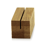 Packnwood Bamboo Square Card Holder, 2.2" x 0.8" x 0.8" H, Case of 100