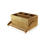 Packnwood Bamboo Tool Box with Handle, 9" x 5.8" x 4.2" H, Case of 2