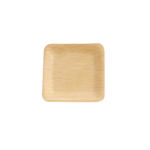 Packnwood Bamboo Veneer Square Plate, 3.5