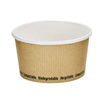 Packnwood Biodegradable Soup Cups, 12 oz., 4.5" Dia. x 2.5" H, Case of 500