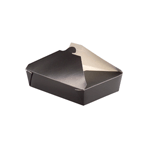 Packnwood Black Meal Box, 36 oz, 8.5" x 6.3", Case of 200