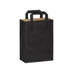 Packnwood Black Mini Paper Bag with Handle, 6.85