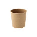 Packnwood Brown Kraft Soup Cup (Lid not Included), 12 oz., 3.5" Dia. x 3.4" H, Case of 500