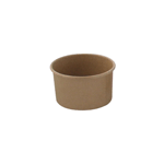 Packnwood Brown Kraft Soup Cup (Lid not Included), 8 oz., 3.6" Dia. x  2.3" H, Case of 500